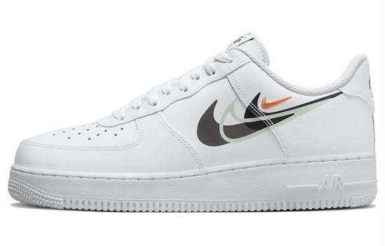 Nike Air Force 1 Low 'Multi Swoosh' White Black FN7807-100 - фото 516947
