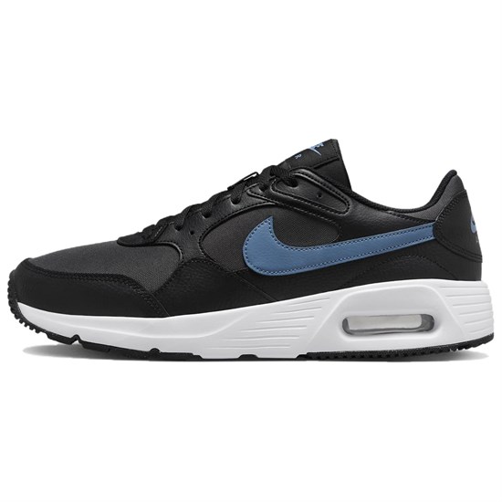Nike Air Max SC Breathable Low Top Casual Shoes Men's Black Blue CW4555-017 - фото 521988
