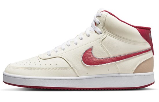Nike Court Vision Mid Top Sneakers White/Red DQ4977-161 - фото 528692