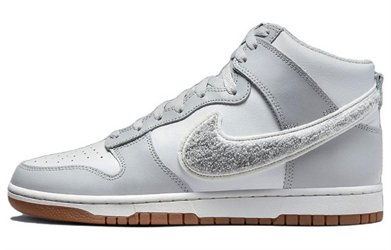 Nike Dunk High University Chenille Swoosh Light Smoke Grey DR8805-003 - фото 529338