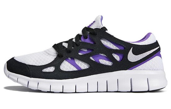 Nike Free Run 2.0 Black Purple 537732-103 - фото 530929