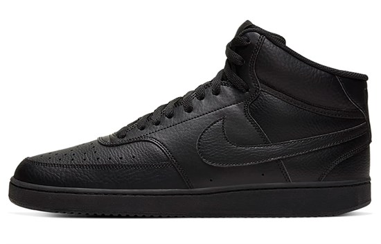 Nike Court Vision Mid Triple Black CD5466-002 - фото 579127