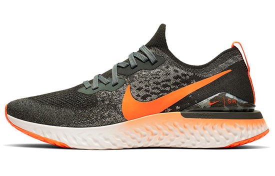 Nike Epic React Flyknit 2 'Black Orange' CJ7794-381 - фото 579947