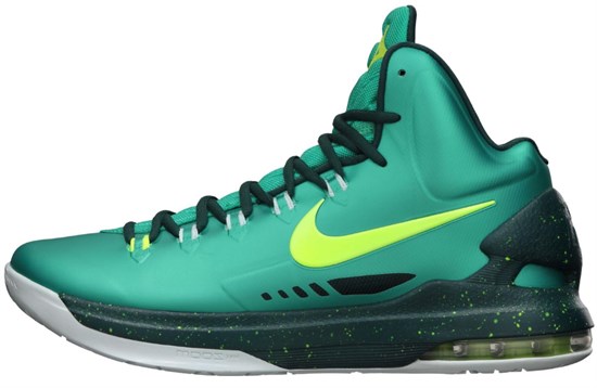 Nike KD 5 Hulk Cushioned Slip Resistant High Top Basketball Shoes Men's Cyan 554988-300 - фото 581124