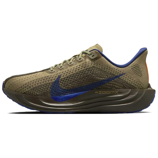 Nike Pegasus Plus Cushioned Slip Resistant Low Top Running Shoes Men's Brown Blue HQ3221-325 - фото 583440
