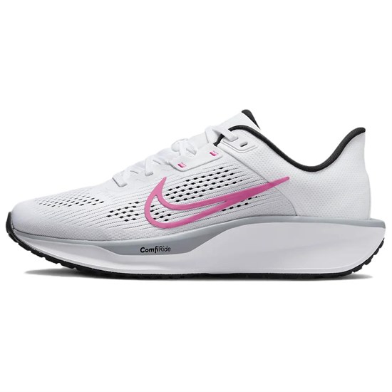Nike Quest 6 Anti Slip Wear Resistant Low Top Running Shoes Women's White Gray Pink FD6034-102 - фото 594297