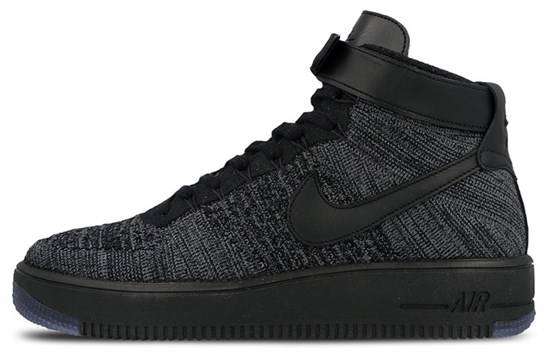 Nike Air Force 1 Ultra Flyknit Mid Dark Grey Black 817420-001 - фото 603783