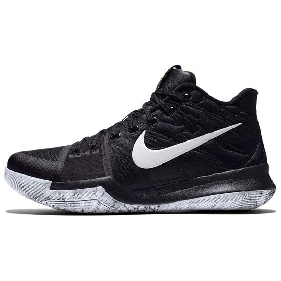 Nike Kyrie 3 Anti Slip Wear Resistant High Top Basketball Shoes Men's Black 852417-001 - фото 609344