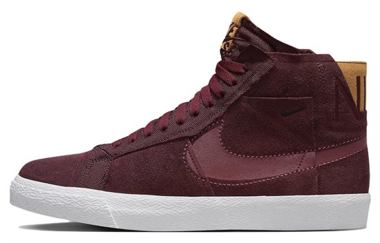 Nike Zoom Blazer Mid Premium Sb 'Maroon Patchwork' DV7898-600 - фото 612065