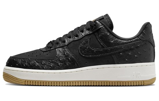 Nike Air Force 1 Low '07 Black Ostrich Gum Women's DZ2708-002 - фото 612803