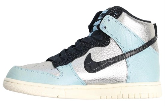 Nike Dunk High Lx 'Metallic Silver Mica Blue' Women's 881233-002 - фото 616497