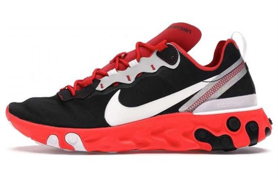 Nike React Element 55 Black White Red Orbit CQ9705-001 - фото 627412