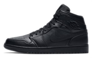 JORDAN 1 Mid Triple Black 554724-091