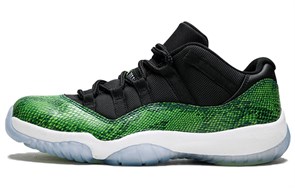 JORDAN 11 Retro Low Green Snakeskin 528895-033