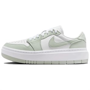 Jordan Air Jordan 1 Anti Slip Wear Resistant Low Top Skateboard Shoes Women's Green White DH7004-003