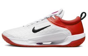 Nike Court Air Zoom Nxt Hard Court Tennis Shoes 'White Picante Red' DV3276-100