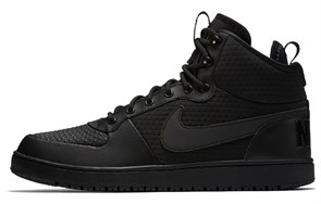 Nike Court Borough Mid Winter Triple Black AA0547-002
