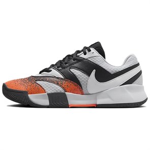 Nike Court Lite 4 Anti Slip Wear Resistant Low Top Tennis Shoes Men's Black Gray FQ8718-002