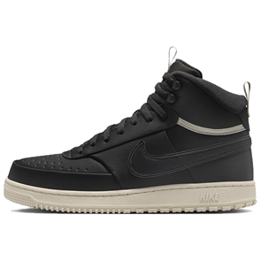 Nike Court Vision Anti Slip Wear Resistant Mid Top Vintage Basketball Shoes Men's Black DR7882-003