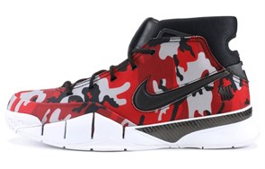 Nike Kobe 1 Protro Undefeated Red Camo Santa Monica BV1207-900