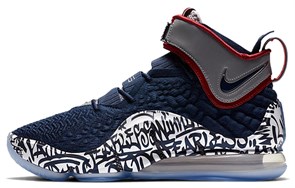 Nike LeBron 17 EP LeBron 4 Cold Blue Graffiti CT6052-400