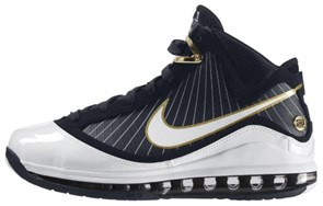 Nike LeBron 7 Black/White Metallic Gold 375664-011