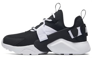 Nike Air Huarache City Low Black Black White Women's AH6804-002