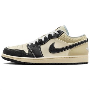 JORDAN 1 Low Se Coconut Milk Black Muslin HQ3437-101