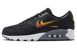 Nike Air Max 90 Spray Paint Swoosh Black University Gold FJ4229-001