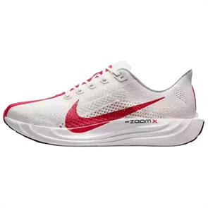 Nike Anti Slip Wear Resistant Low Top Running Shoes Men's White Red FQ7262-003