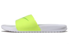 Nike Benassi Jdi Print Fluorescence Yellow Slippers Volt white CI5927-771