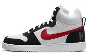 Nike Court Borough Mid 'White Red Black' 838938-104
