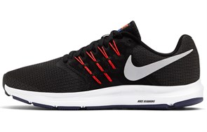 Nike Run Swift Shock Absorption Non Slip Low Tops Sports Black Red 'Black' 908989-005
