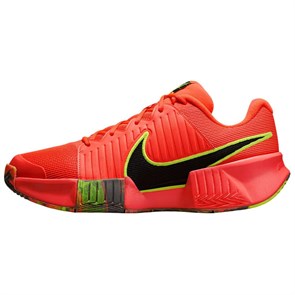 Nike Zoom Challenge Anti Slip Wear Resistant Low Top Tennis Shoes Men's Orange Yellow FQ4154-800