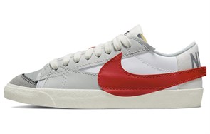 Nike Blazer Low 77 Jumbo White Photon Dust Light Smoke Grey University Red DQ8769-100