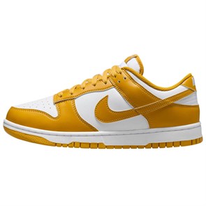 Nike Dunk Slip Resistant Cushioning Wear Resistant Support Low Top Skateboard Shoes Men's White Yellow HF5441-109