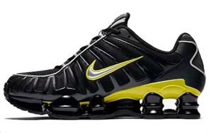 Nike Shox Tl Black Dynamic Yellow Metallic Silver CN0151-002