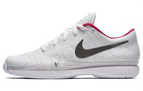 Nike Zoom Vapor 9.5 RF Flyknit Zoom Vapor Flyknit Hc Qs Abrasion Resistant Breathable Low Top Tennis Shoes Gray Black 916834-106