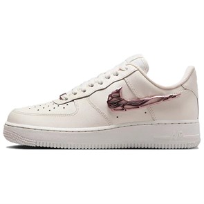 Nike Air Force 1 Anti Slip Wear Resistant Low Top Skateboard Shoes Unisex White Pink IF1686-161