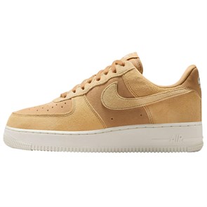 Nike Air Force 1 Anti Slip Wear Resistant Low Top Skateboard Shoes Women's Gold HJ5336-700