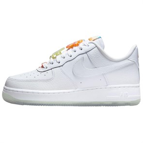 Nike Air Force 1 Anti Slip Wear Resistant Low Top Skateboard Shoes Women's White IB8875-111