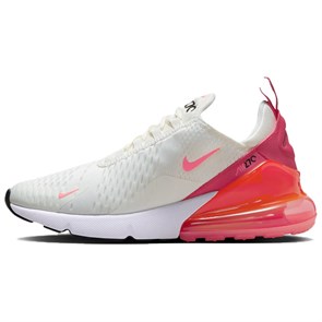 Nike Air Max 270 Anti Slip Wear Resistant Low Top Casual Running Shoes Women's White Red AH6789-122