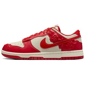 Nike Dunk Anti Slip Wear Resistant Low Top Skateboard Shoes Women's Red HF1986-100