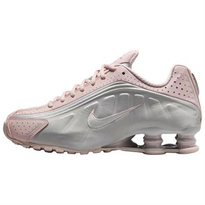 Nike Shox R4 Anti Slip Wear Resistant Low Top Running Shoes Women's Pink AR3565-600
