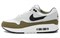 Nike Air Max 1 White Black Medium Olive FD9082-102 - фото 518193