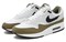 Nike Air Max 1 White Black Medium Olive FD9082-102 - фото 518194