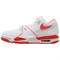 Nike Air Flight 89 Anti Slip Wear Resistant Low Top Vintage Basketball Shoes Men's White Red HJ4484-001 - фото 602896