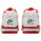 Nike Air Flight 89 Anti Slip Wear Resistant Low Top Vintage Basketball Shoes Men's White Red HJ4484-001 - фото 602900