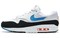 Nike Air Max 1 White Photo Blue Black AH8145-112 - фото 604188