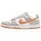 Nike Dunk Anti Slip Wear Resistant Low Top Skateboard Shoes Men's Gray Orange HF5441-110 - фото 607602